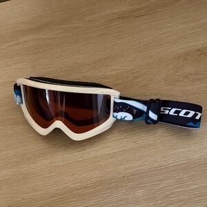 Scott Goggles with Cream Frame and Black Strap